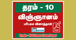 Read more about the article Grade 10 Science Exam Papers in Tamil Medium Easy Download