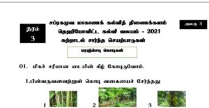 Read more about the article Grade 3 Environmental Studies | Tamil Medium | PDF Easy Download