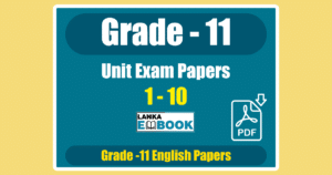 Read more about the article Grade 11 English Papers | Unit Exam Papers | PDF Easy Download