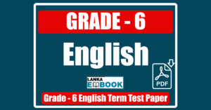 Read more about the article Grade 6 English | Term Test Examination | PDF Free Download