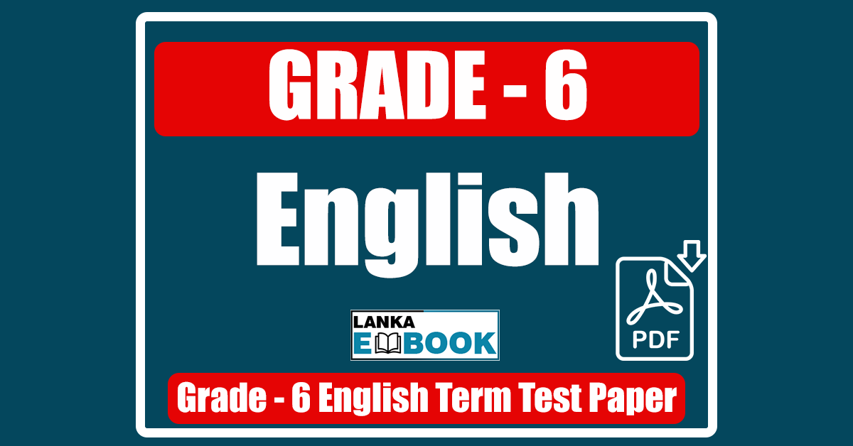 Read more about the article Grade 6 English | Term Test Examination | PDF Free Download
