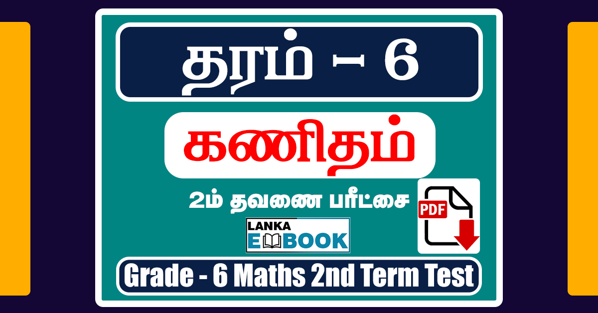 Read more about the article Grade 6 Maths Term Test Paper | Tamil Medium | PDF Free Download