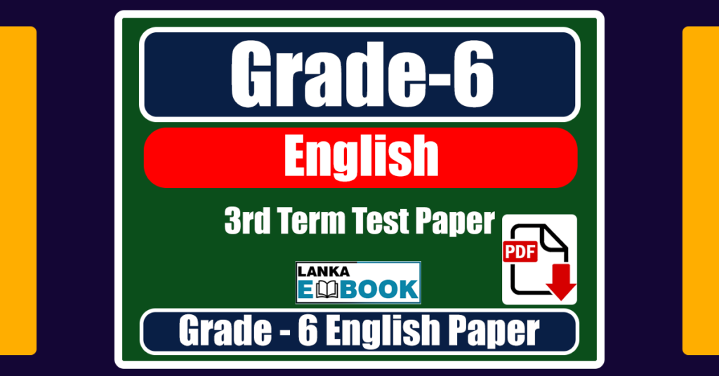 Grade 6 English Term Test Paper