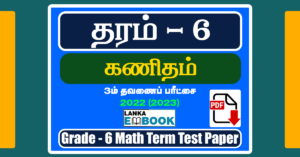Read more about the article Grade 6 Math 3rd Term Test Paper 2022 (2023) | Tamil Medium | PDF Free Download